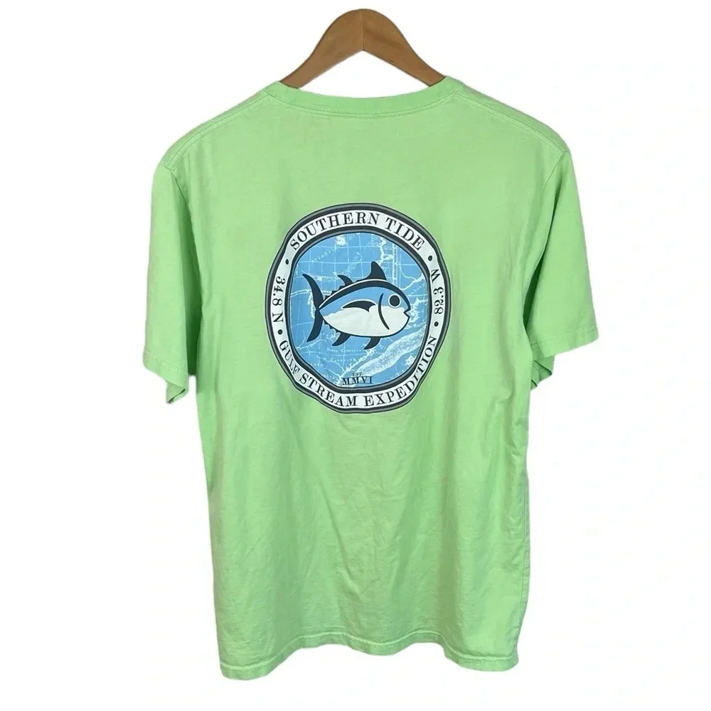 TS929 Men’s Southern Tide Preppy Pocket Beach T Shirt M